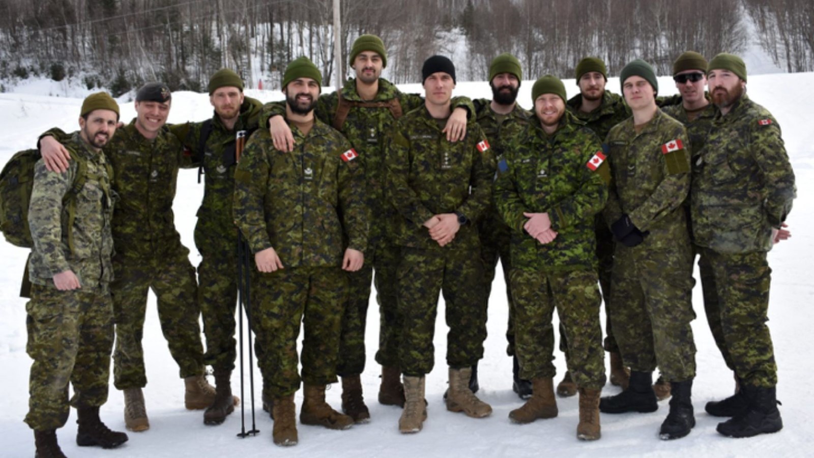 Les participants du Défi ICEMAN 2020 des trois équipes du Régiment de la Chaudière