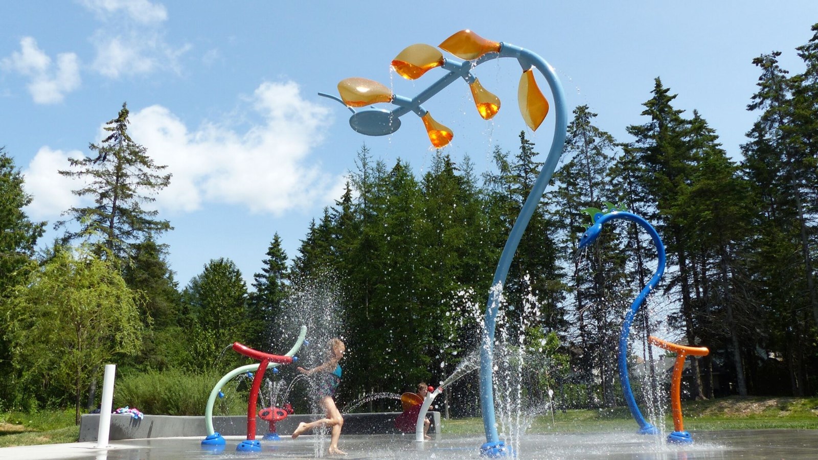Des jeux d'eau seront installés cet été au parc de l'Érablière. 