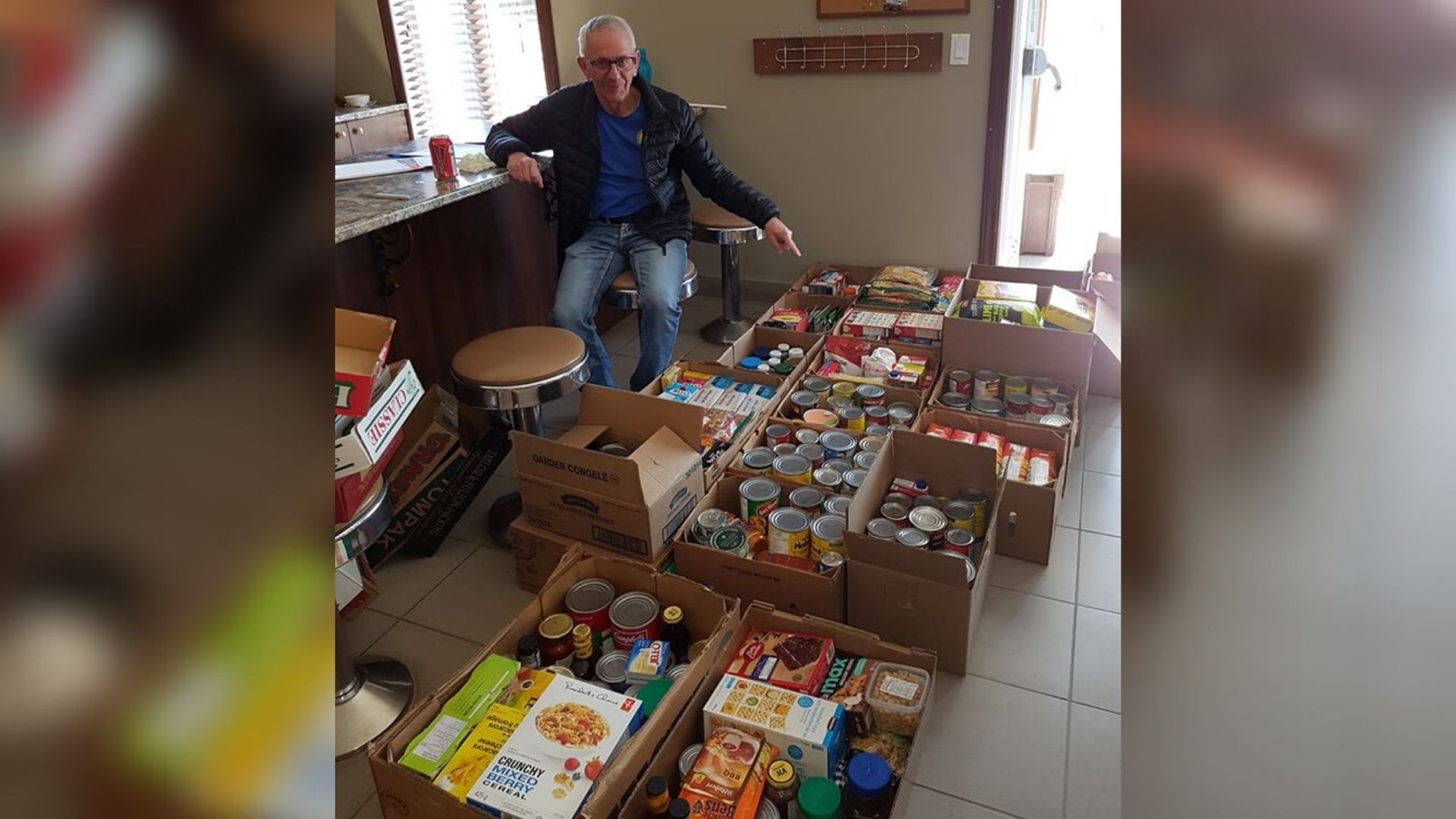 Réjean Paradis a récolté 6000 $ et 267 kg en denrées.