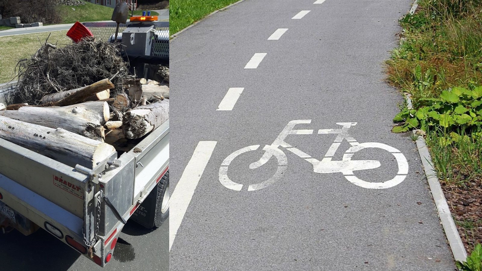 Travaux de réparation du pavage de la piste cyclable