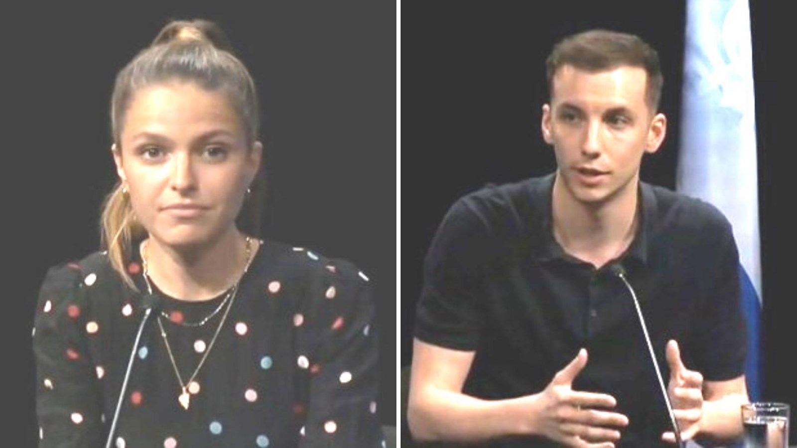 Sarah-Jeanne Labrosse et Pier-Luc Funk.