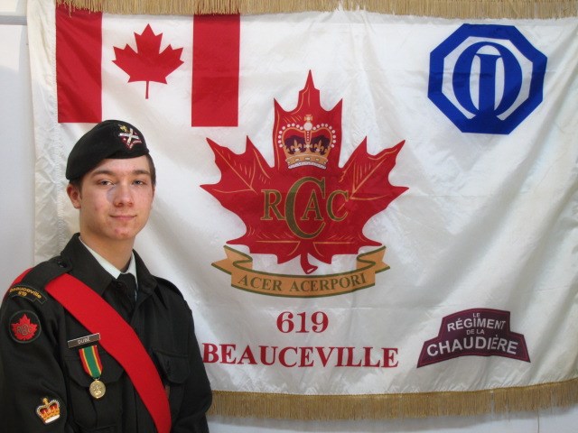 Cadet adjudant Sacha Dubé.