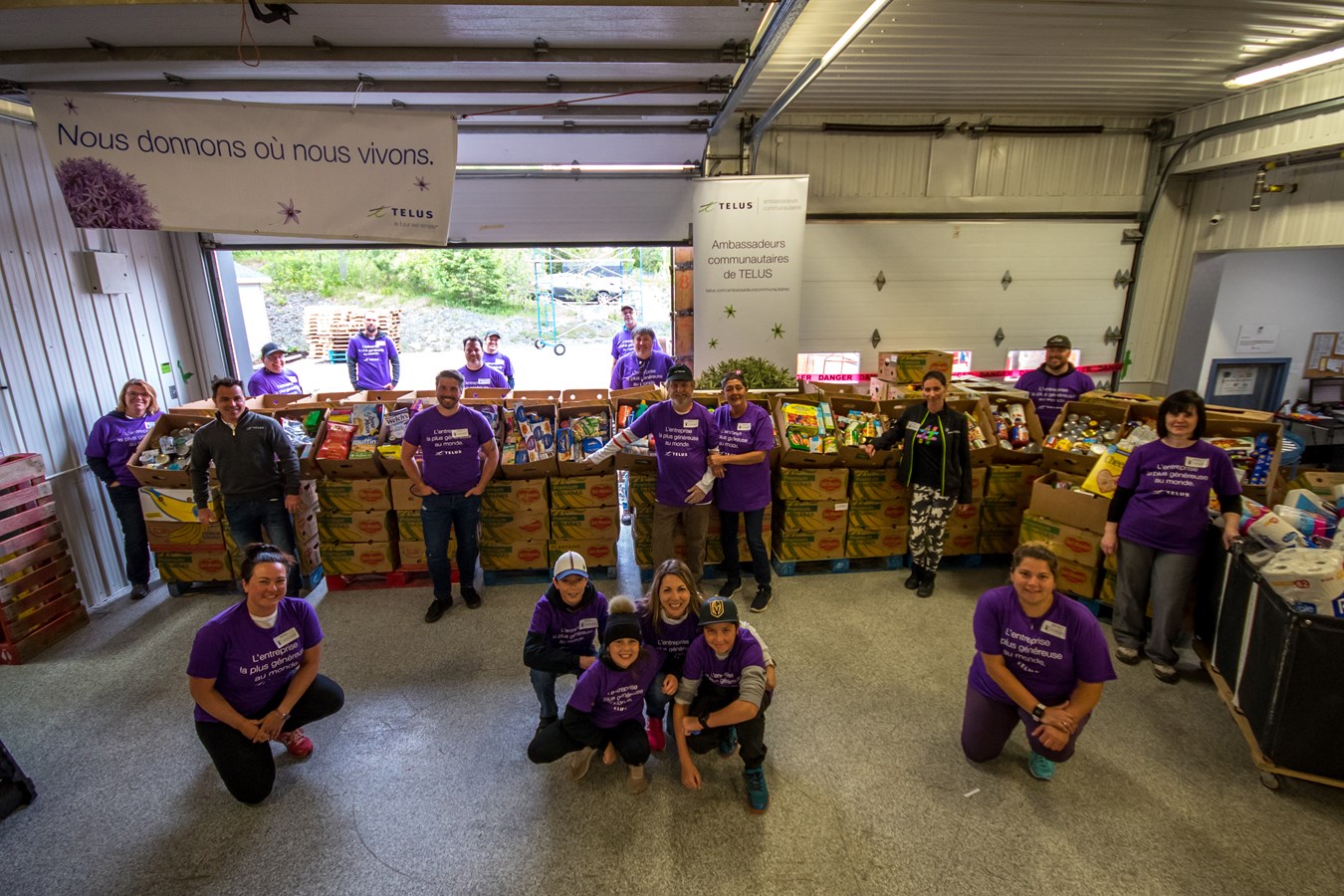 Plus de 600 familles de Saint-Georges ont donné quelque 2 600 kg de denrées