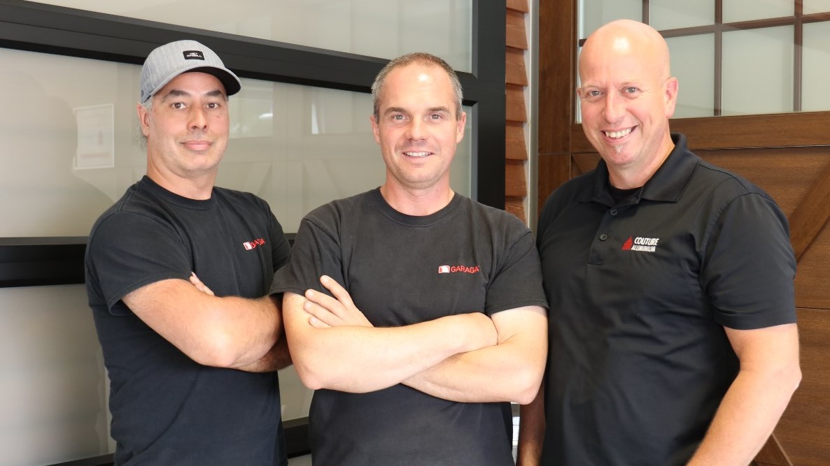 Christian Couture (actionnaire), Sébastien Landry (actionnaire) et Francis Gilbert (directeur général)