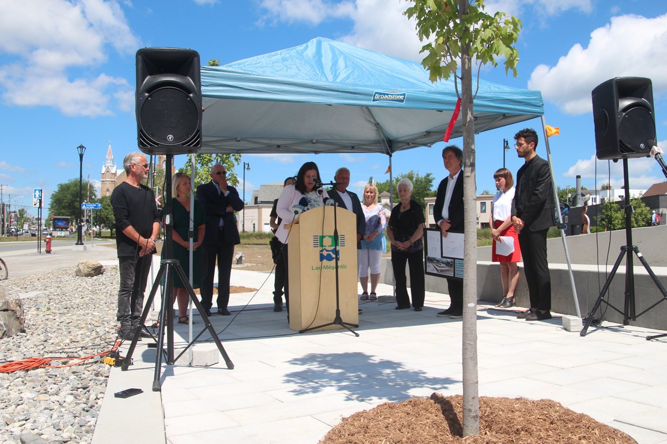 Inauguration de l'espace mémoire à Lac-Mégantic