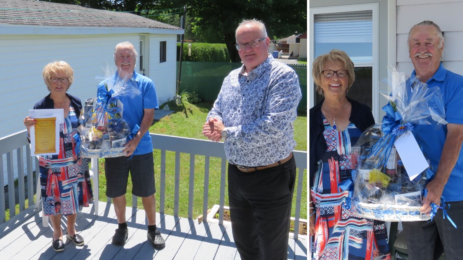 Jeanne d'Arc Poulin, Roger Mathieu et François Veilleux