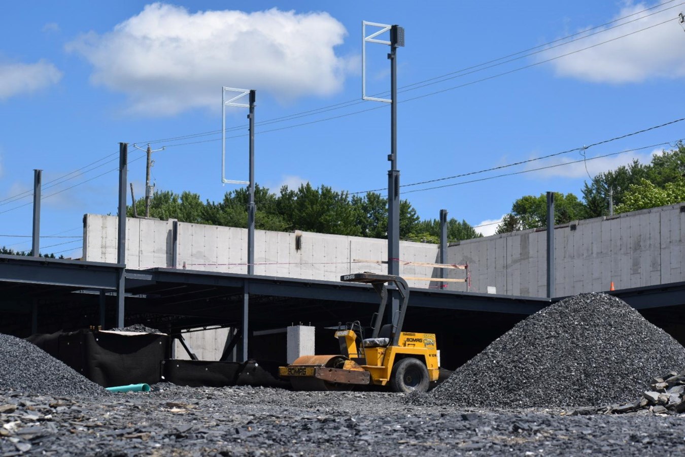 Les travaux de la nouvelle caserne avancent bien