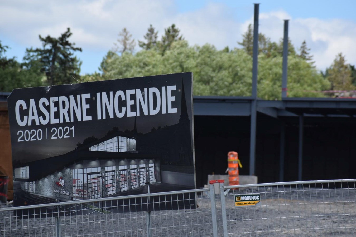 Les travaux de la nouvelle caserne avancent bien