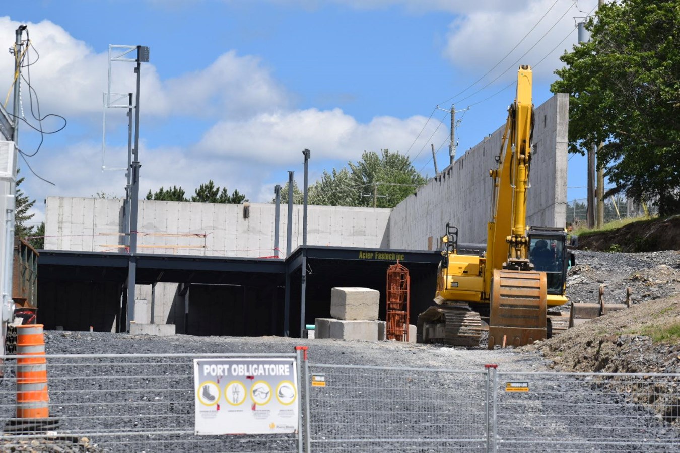 Les travaux de la nouvelle caserne avancent bien