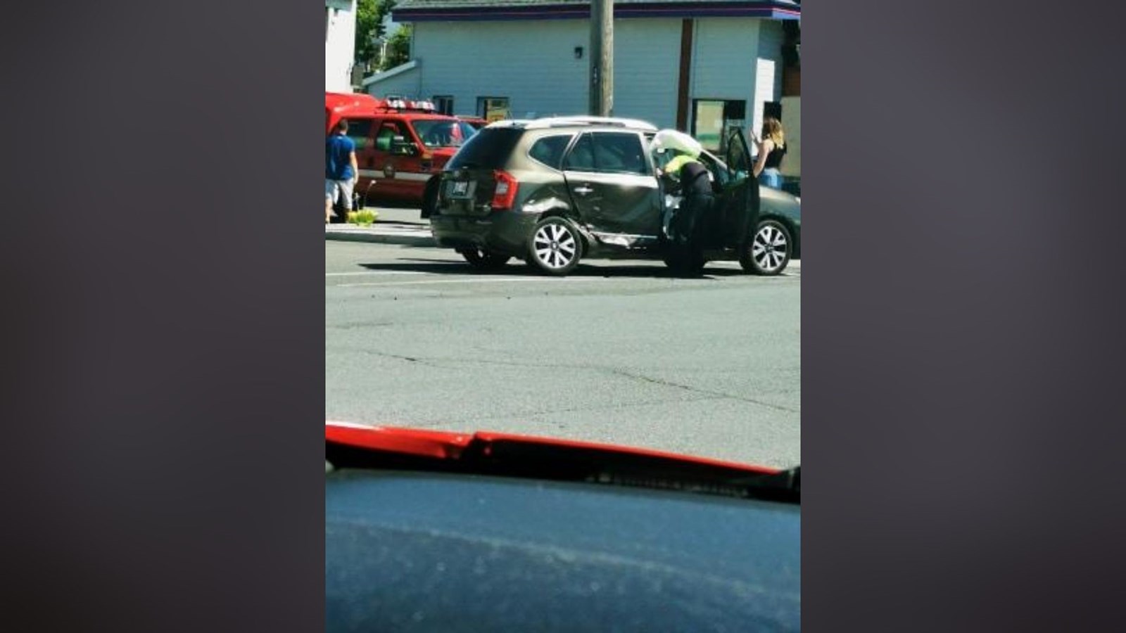 Collision entre deux véhicules sur le boulevard Renault à Beauceville