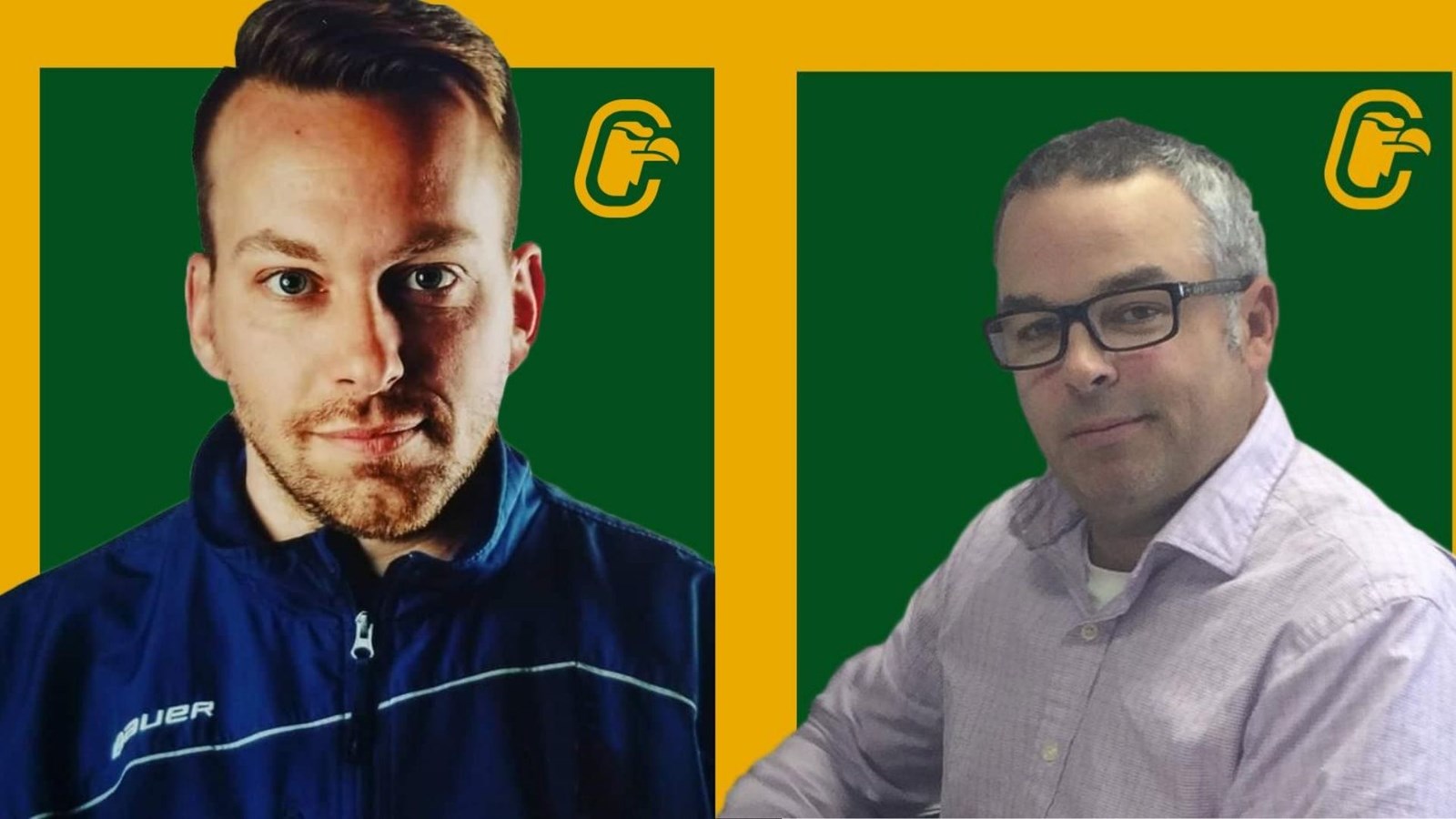 Pierre-Luc Simeon et Alain Brouillette sont les entraîneurs adjoints de l'équipe des Condors.