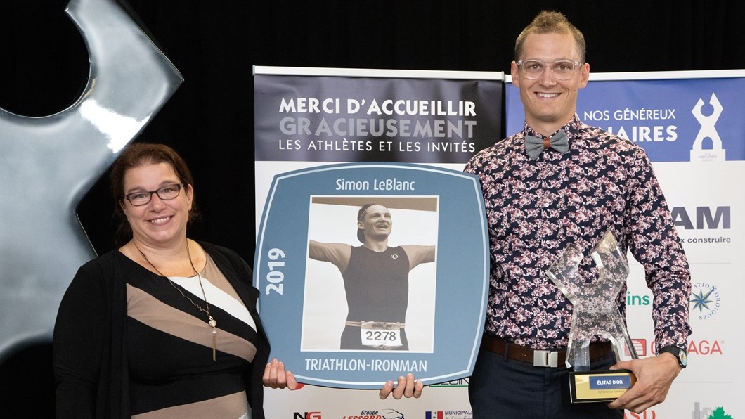 Simon Leblanc, récipiendaire de l’Élitas d’or
