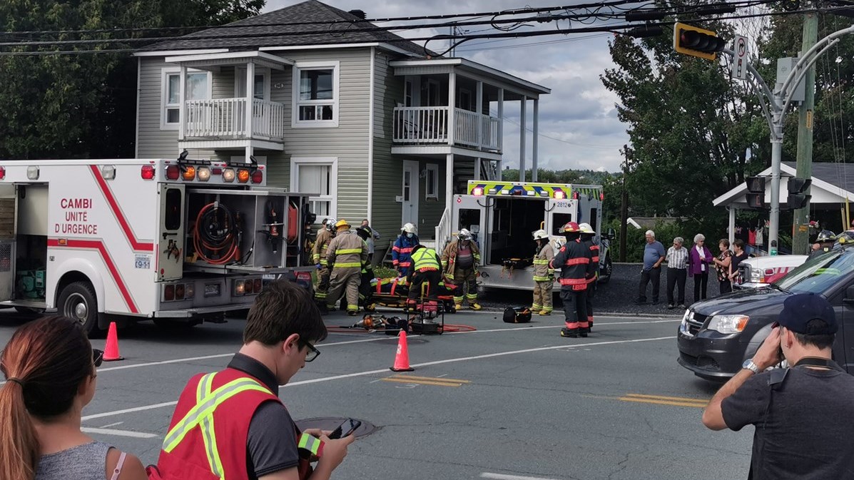 Deux véhicules impliqués dans une collision sur le boulevard Dionne à Saint-Georges
