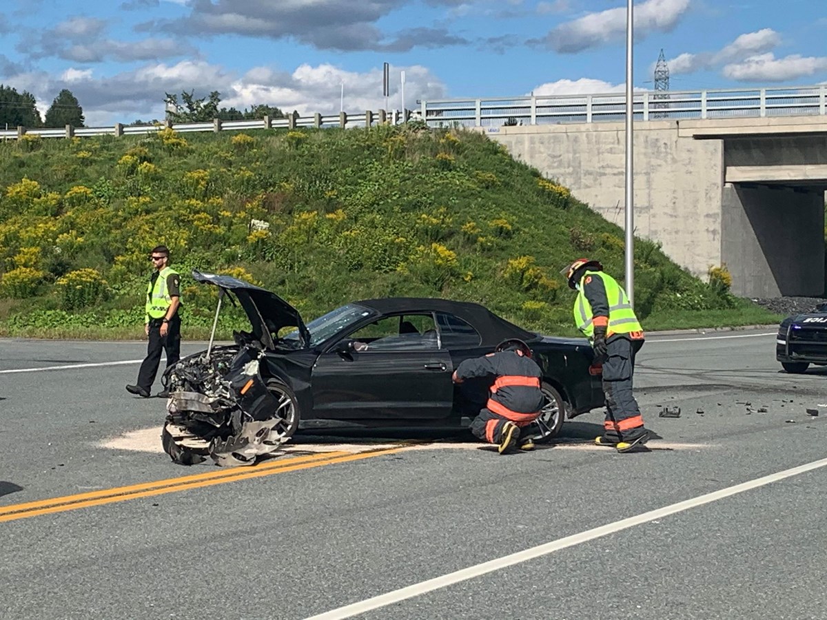 Deux voitures impliquées dans un accident à Notre-Dame-des-Pins