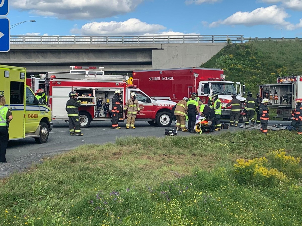 Deux voitures impliquées dans un accident à Notre-Dame-des-Pins
