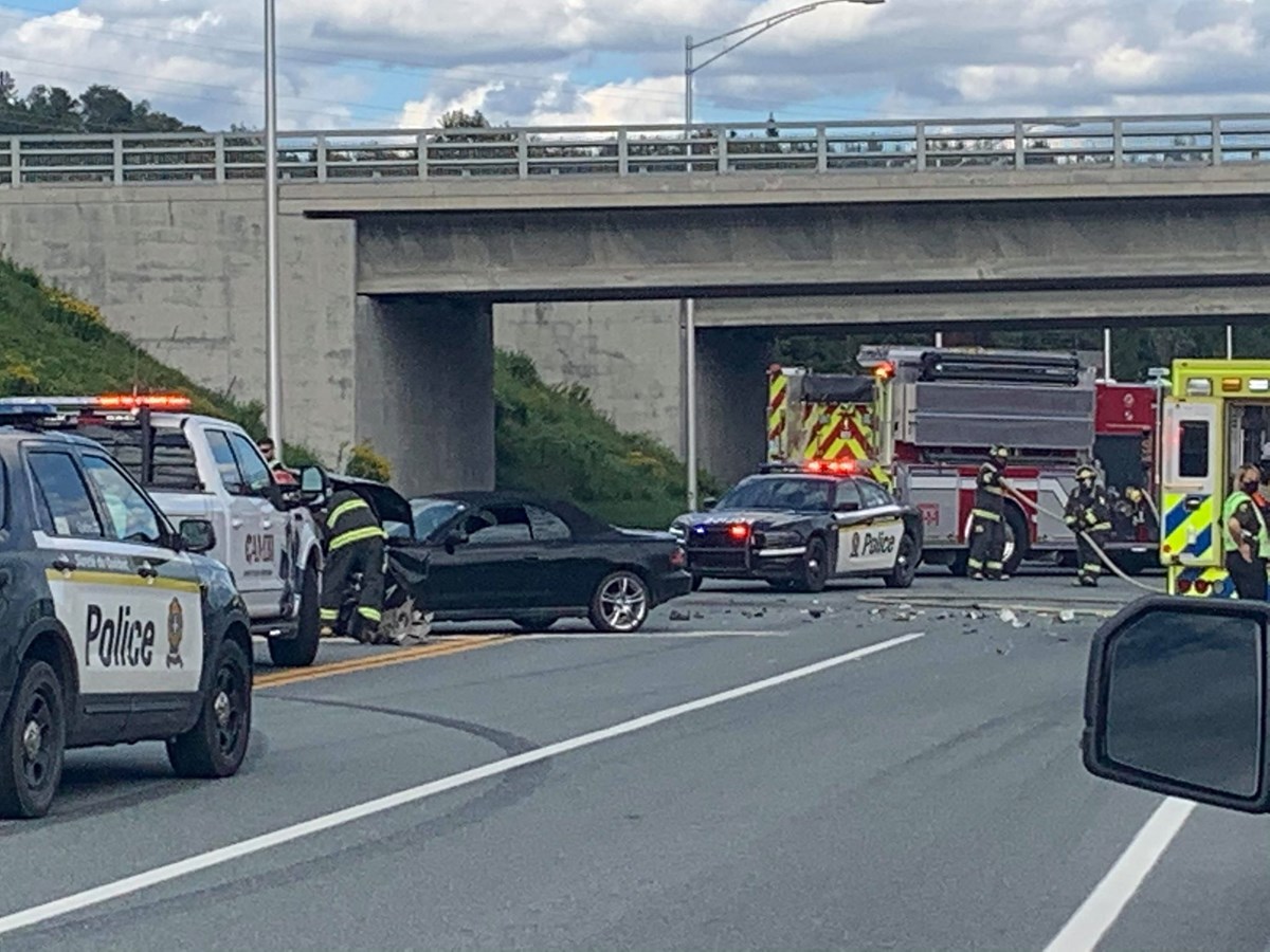 Deux voitures impliquées dans un accident à Notre-Dame-des-Pins
