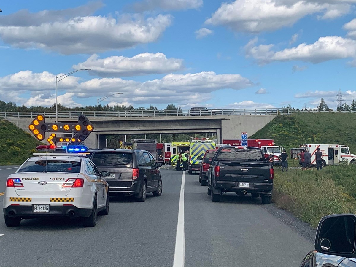 Deux voitures impliquées dans un accident à Notre-Dame-des-Pins