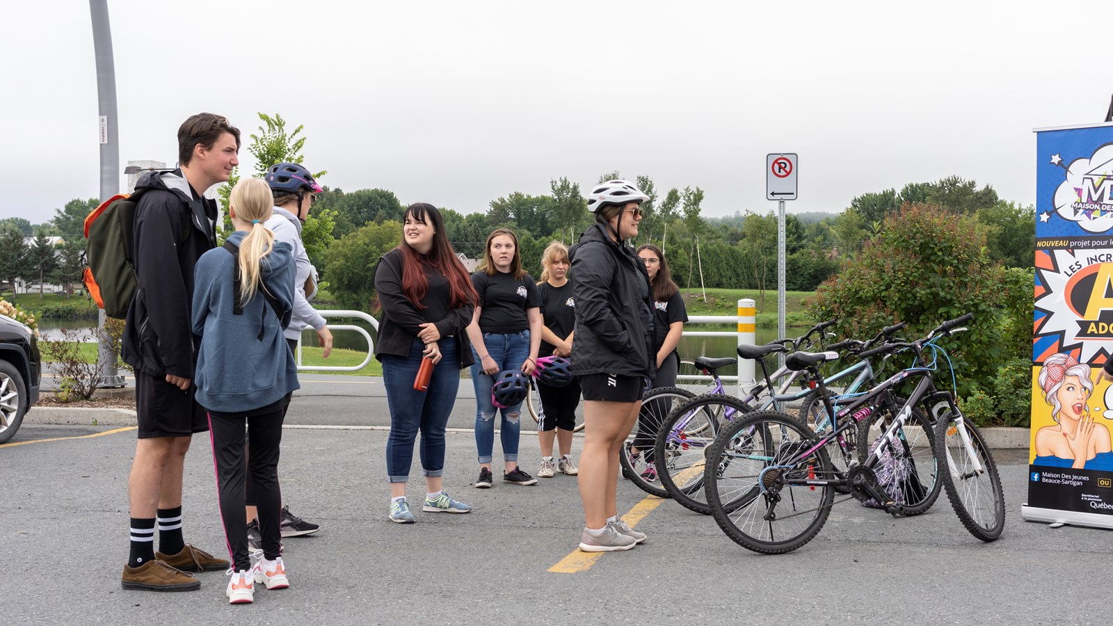Une balade à vélo pour sensibiliser au port du casque