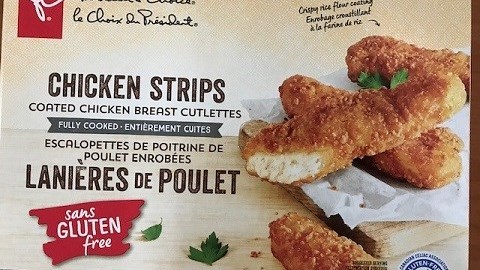 Présence possible de gluten dans des lanières de poulet sans gluten