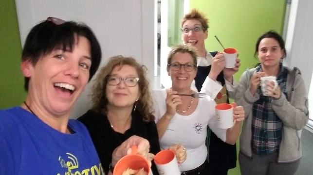 Anne Roy, Maryse Poulin, Nancy Dulac, Marie-Claude Bilodeau et Mariam Bosquart