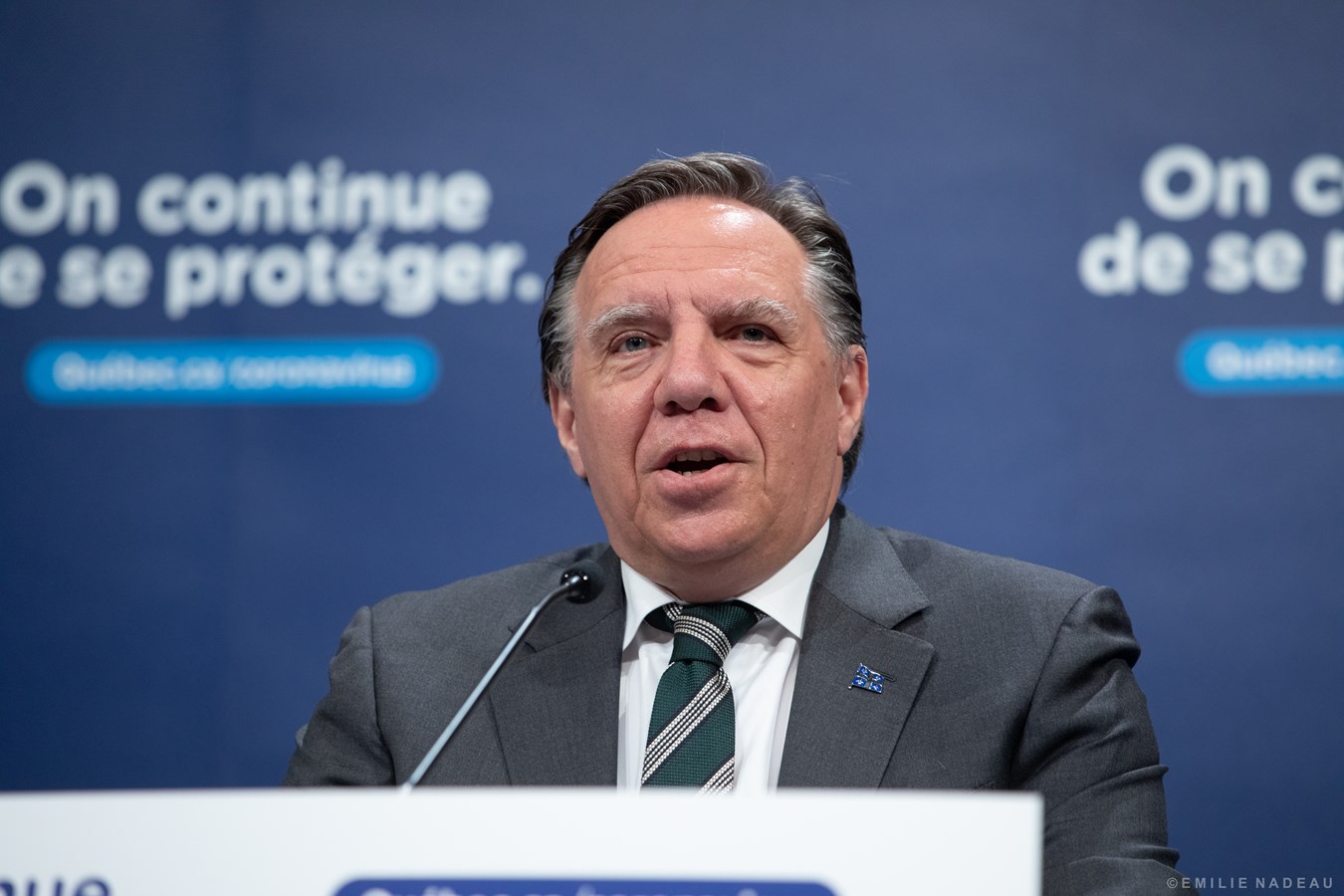 «  Il faut essayer d'avoir le réflexe d'acheter Québécois » - François Legault