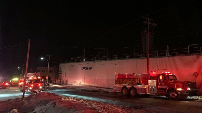 Un feu éclate chez Royal Mat lundi soir