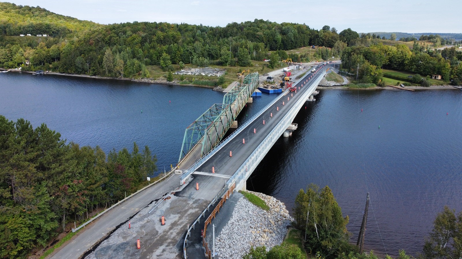 Prolongement de la circulation en alternance sur le nouveau pont du Grand lac Saint-François