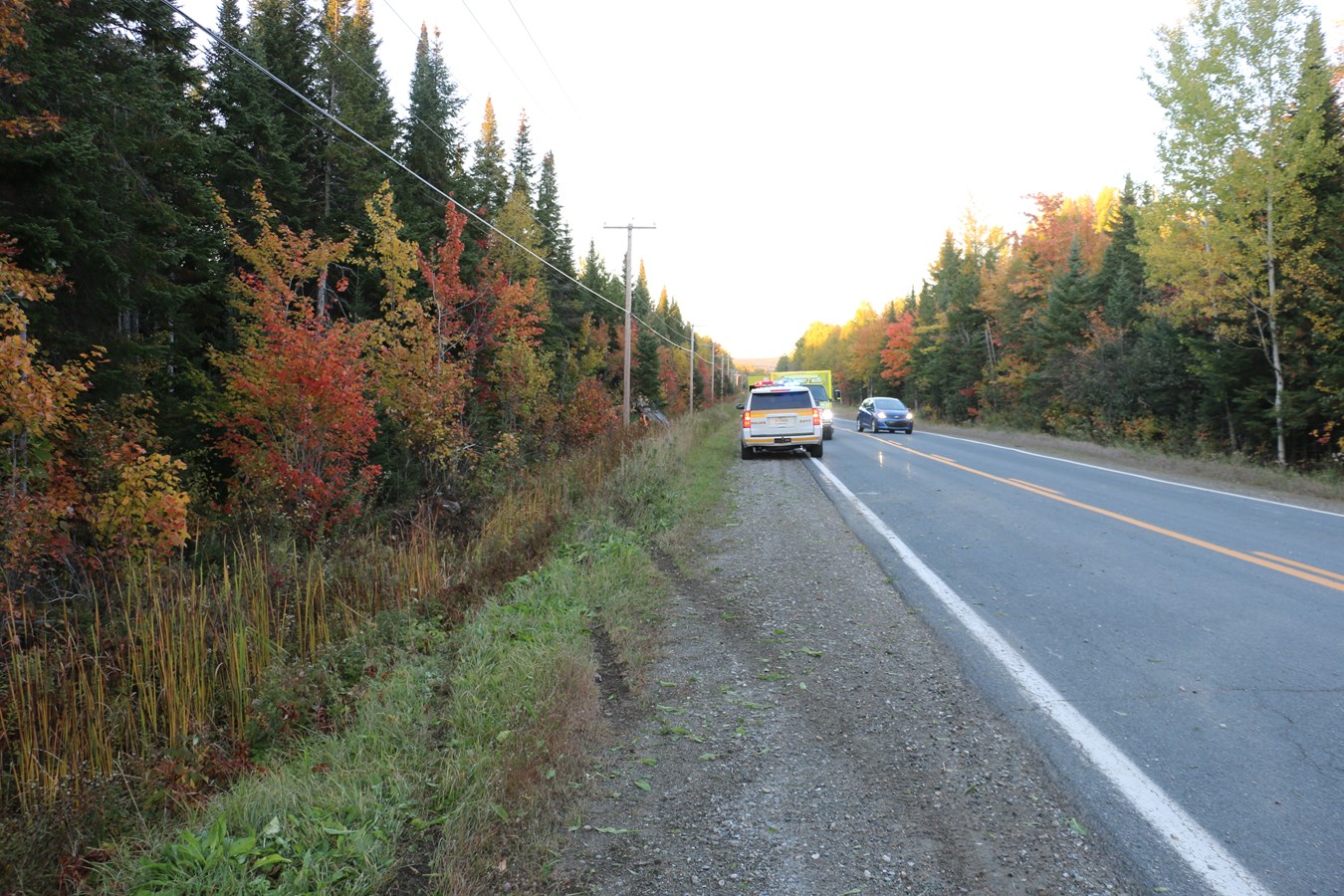 Sortie de route à Frampton