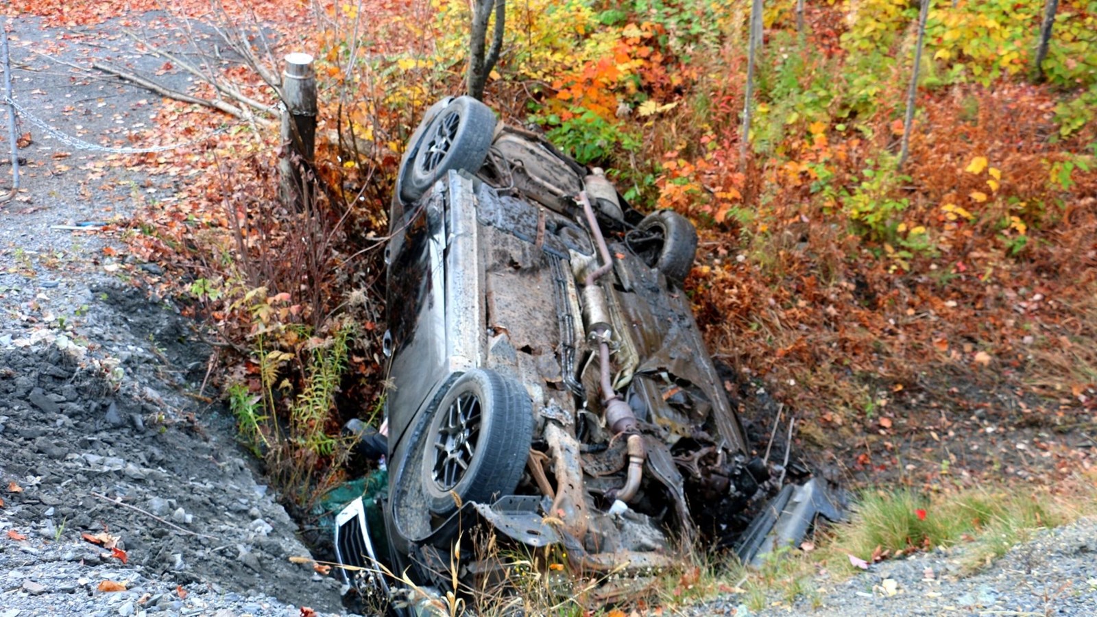 Blessé léger dans un capotage sur la route 271
