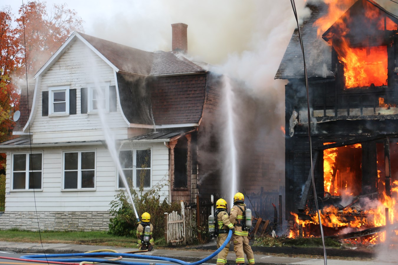 Sept personnes prises en charge par la croix rouge après l'incendie à Scott