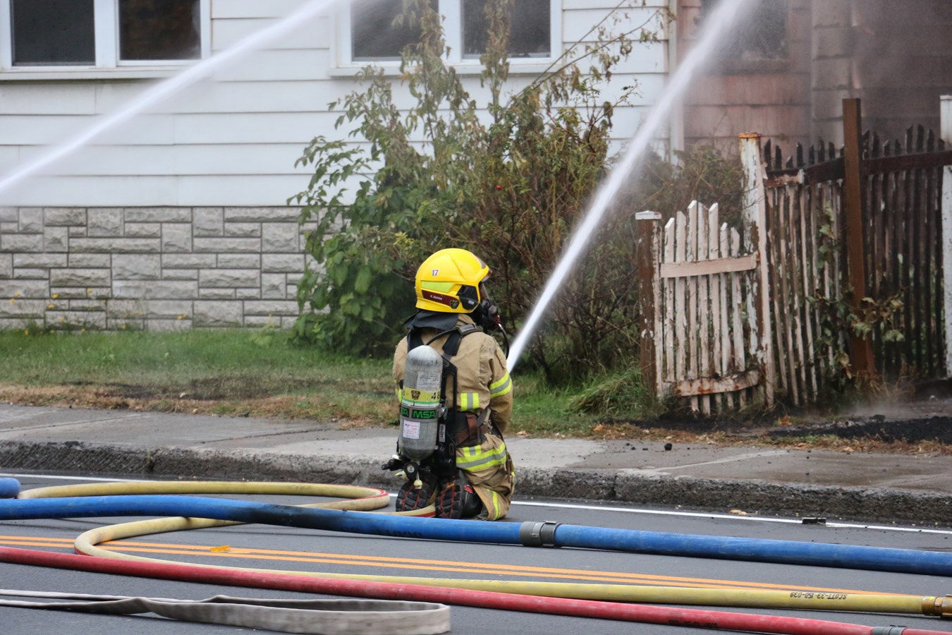 Sept personnes prises en charge par la croix rouge après l'incendie à Scott