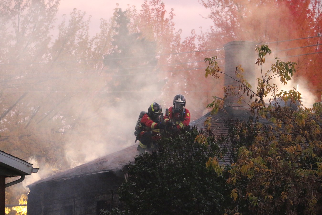 Sept personnes prises en charge par la croix rouge après l'incendie à Scott