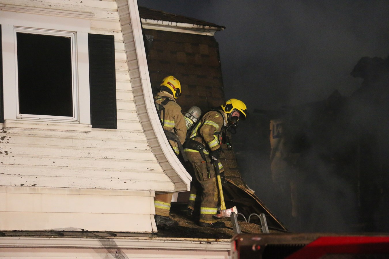 Sept personnes prises en charge par la croix rouge après l'incendie à Scott