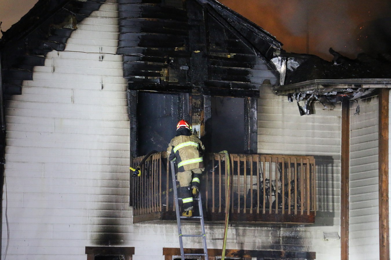 Sept personnes prises en charge par la croix rouge après l'incendie à Scott