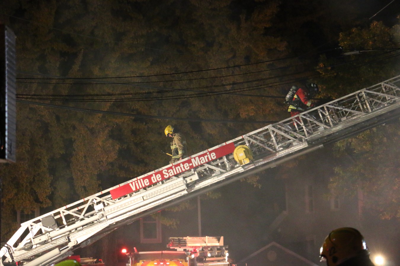 Sept personnes prises en charge par la croix rouge après l'incendie à Scott