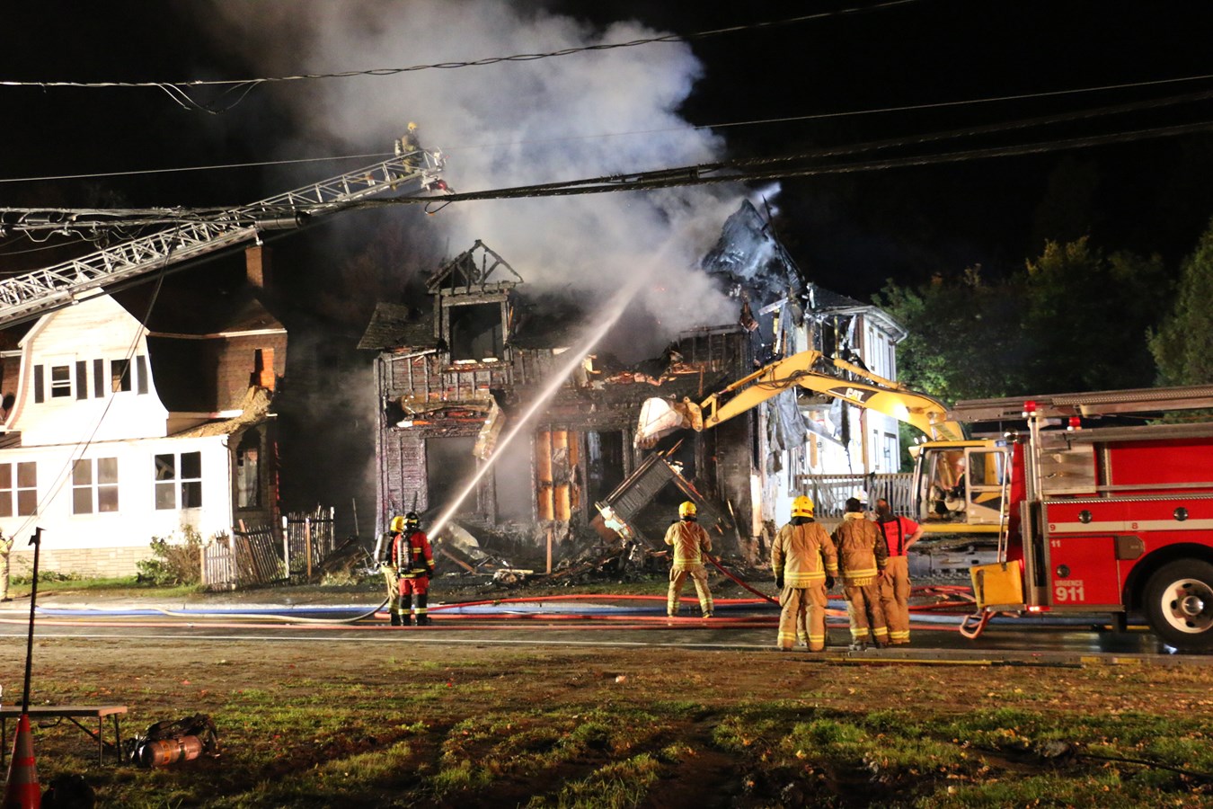 Sept personnes prises en charge par la croix rouge après l'incendie à Scott