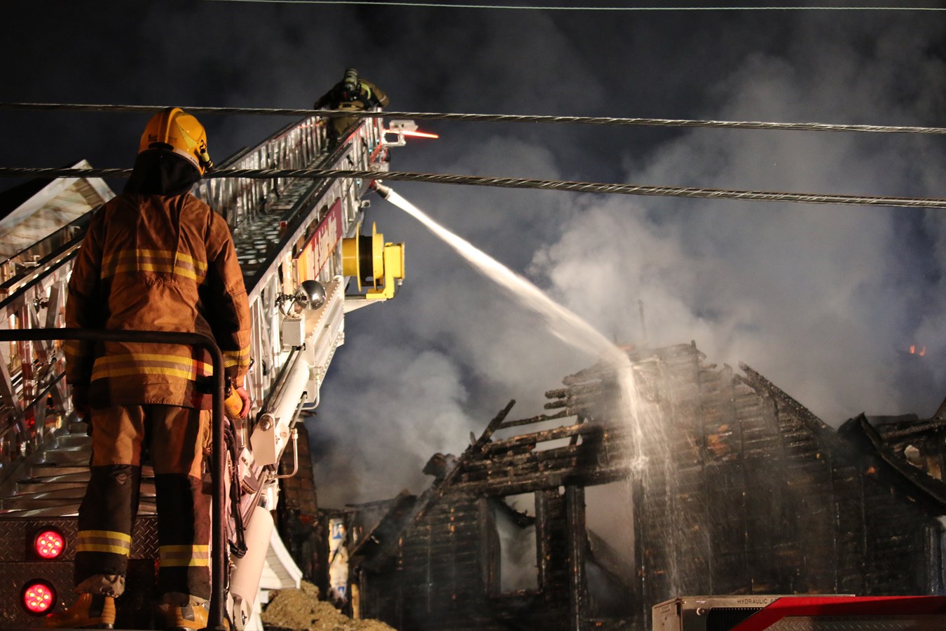 Sept personnes prises en charge par la croix rouge après l'incendie à Scott