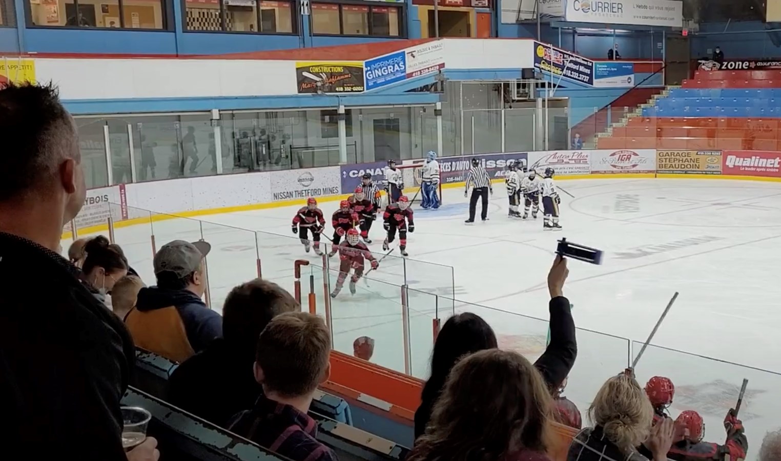 Félix Marcoux, M13 AAA-Relève après son but