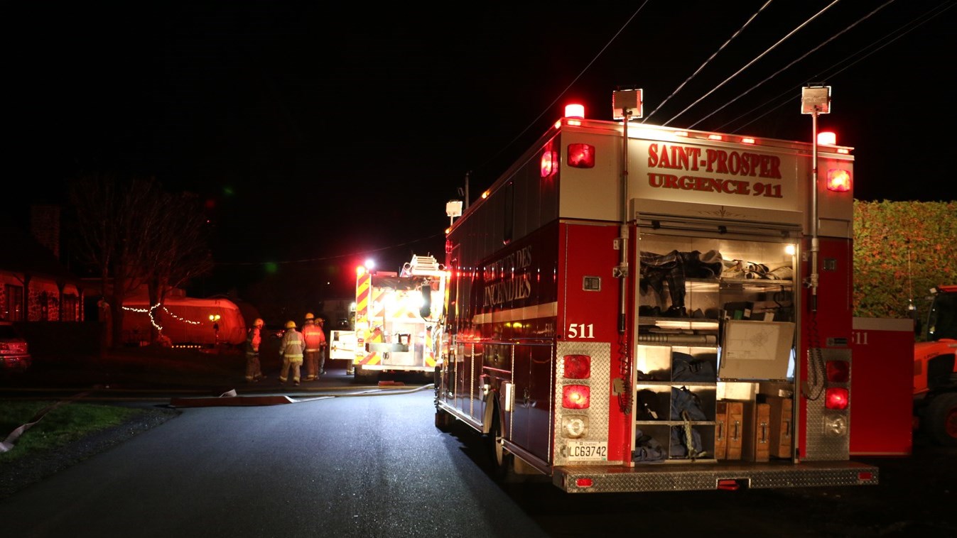 Incendie d'une maison à Saint-Prosper