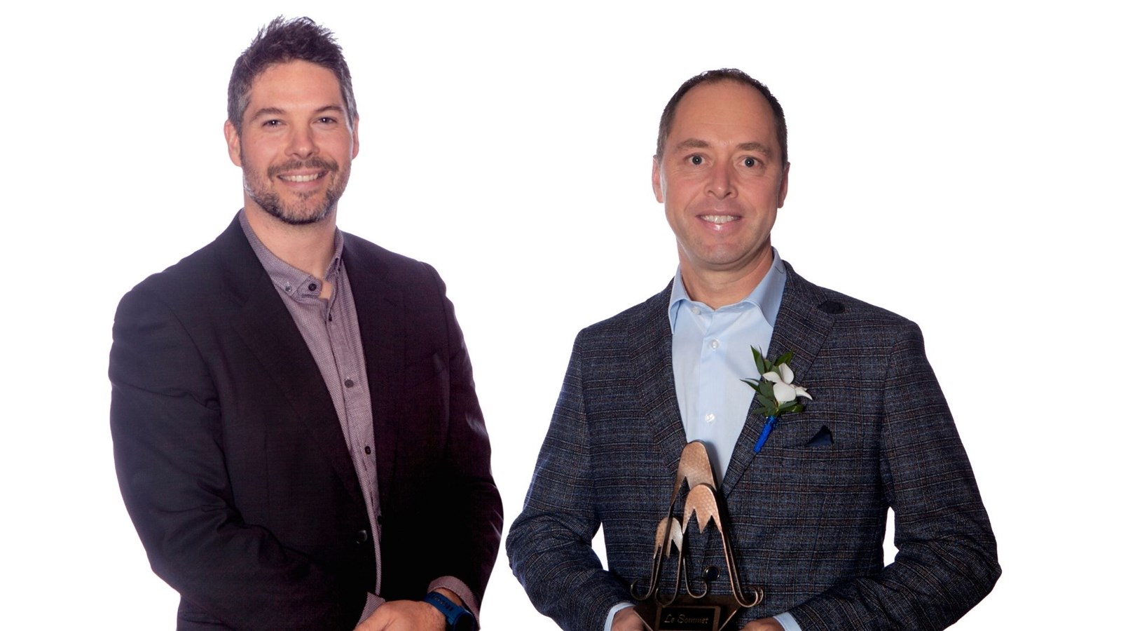Sommet Innovation: Pierre-Yves Renaud, Hydro-Québec, et Nicolas Marcoux, DLM, fabricant d’armoires.