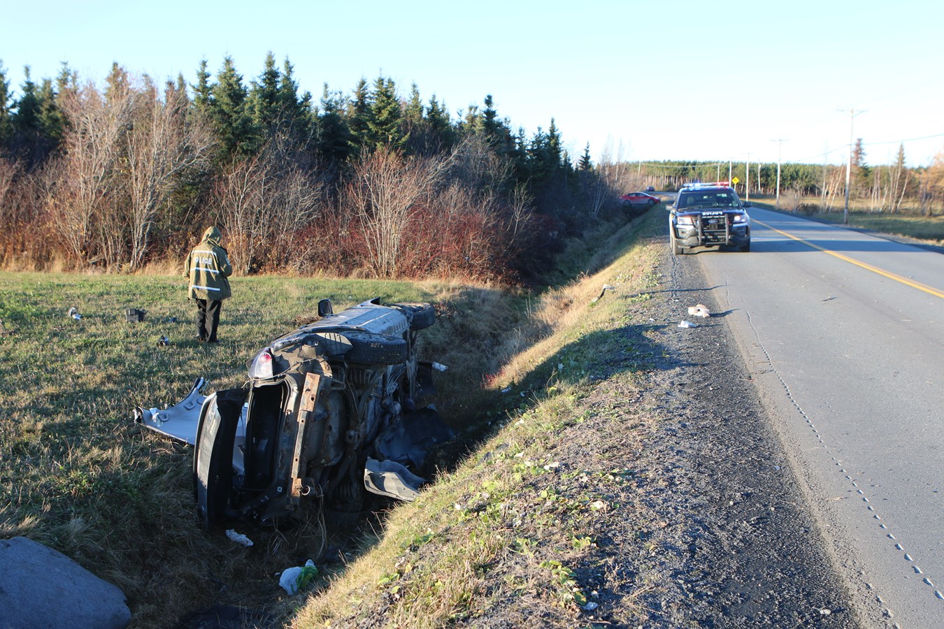 Un blessé grave dans une sortie de route à Saint-Georges