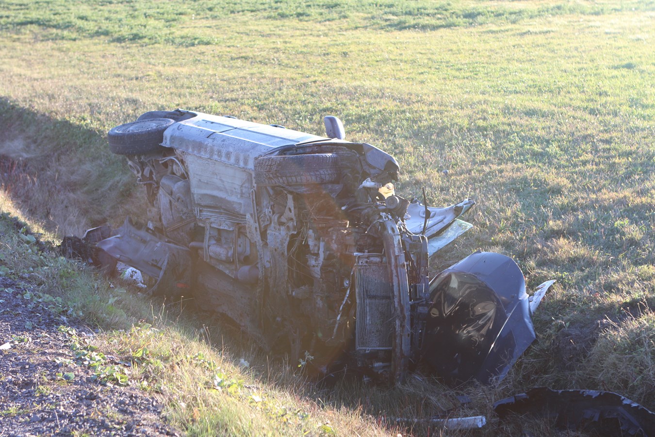 Un blessé grave dans une sortie de route à Saint-Georges
