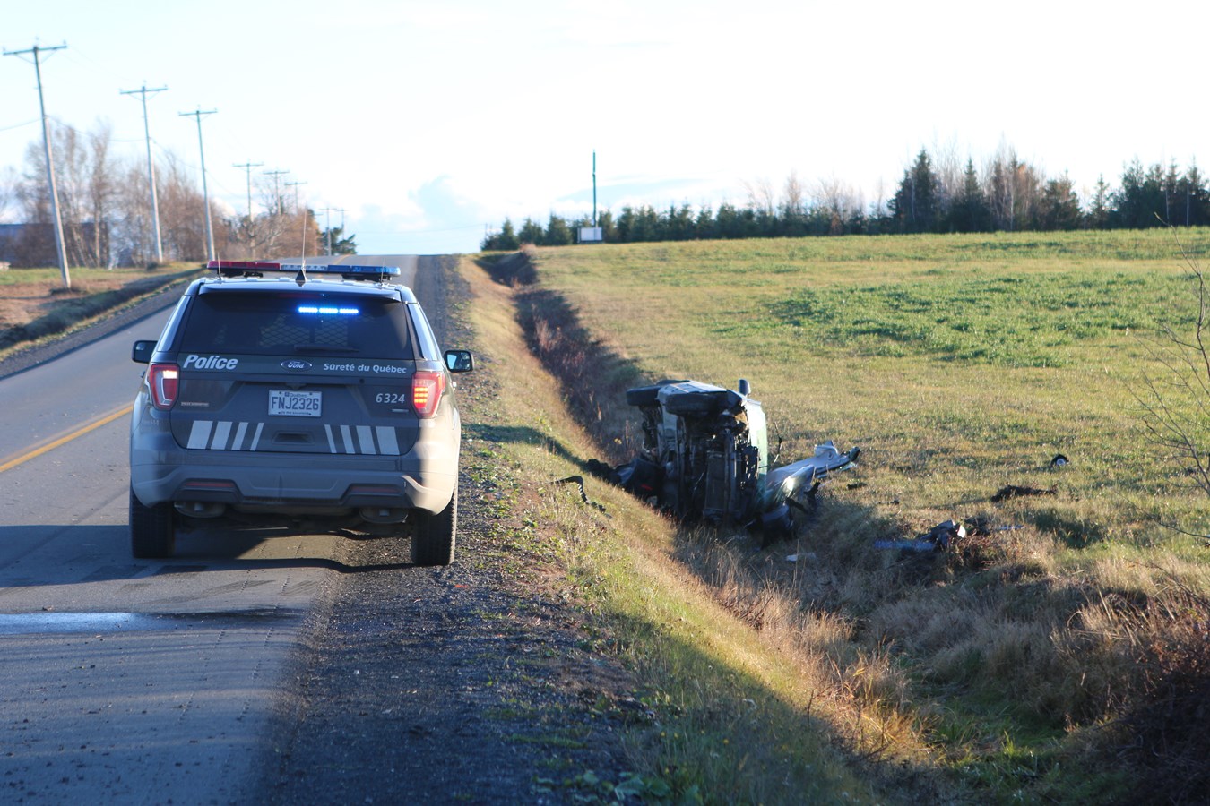 Un blessé grave dans une sortie de route à Saint-Georges