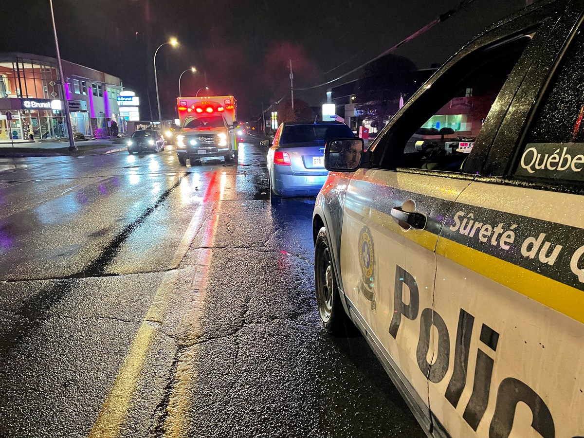 Accident sur le boulevard Dionne