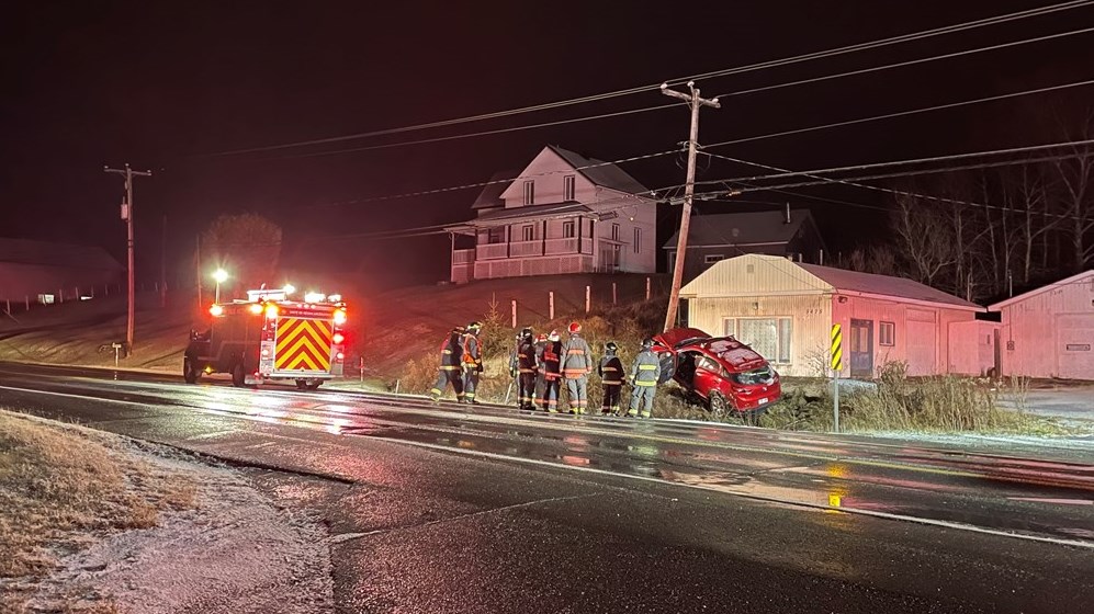 Sortie de route cette nuit à Saint-Georges