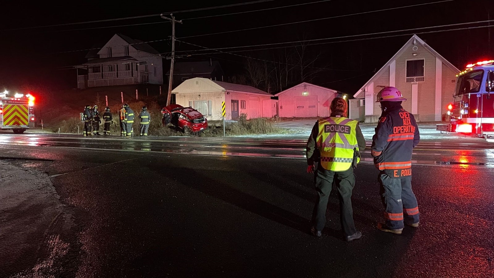 Sortie de route cette nuit à Saint-Georges
