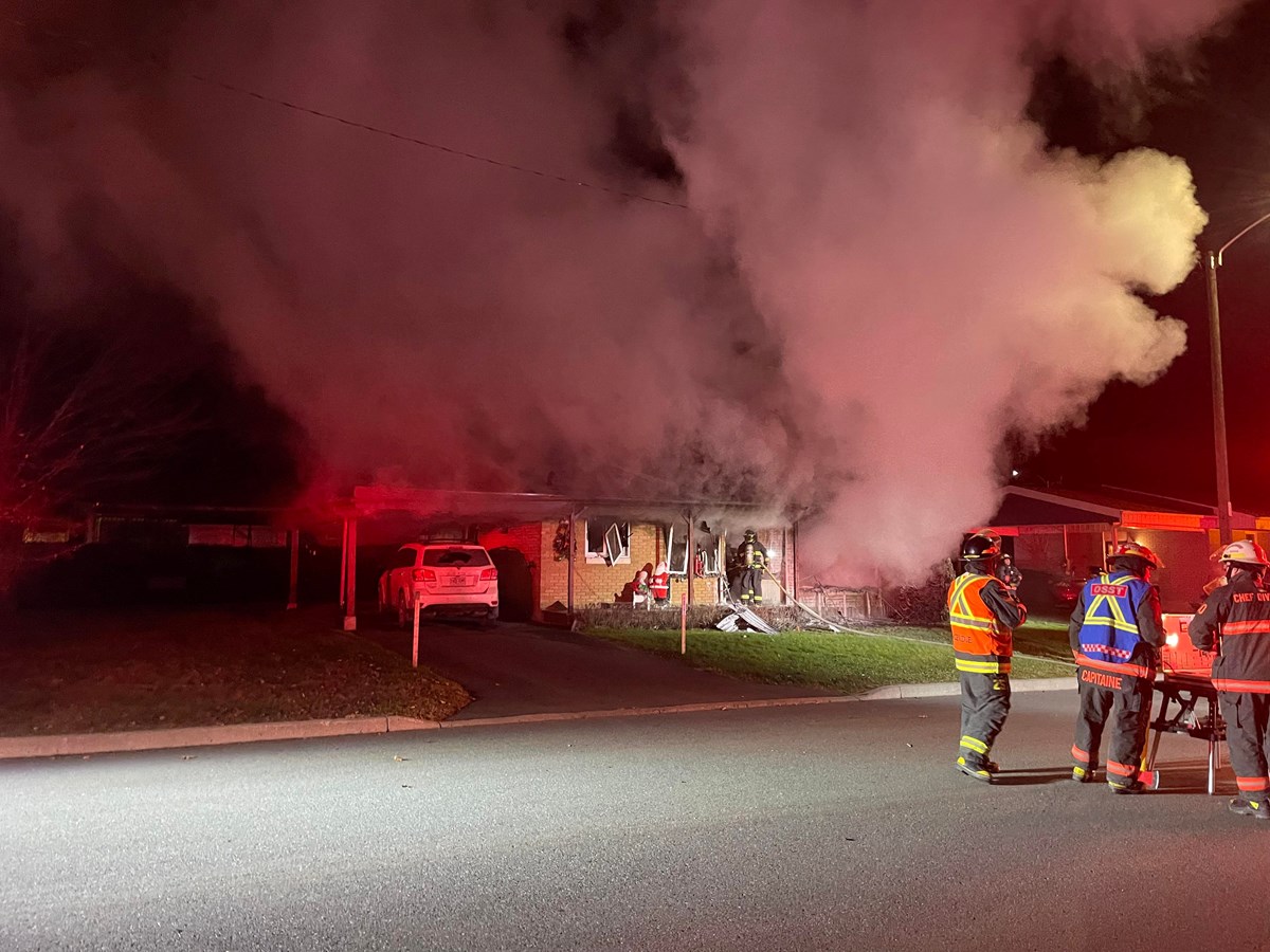 Feu de résidence sur la 29e rue à Saint-Georges
