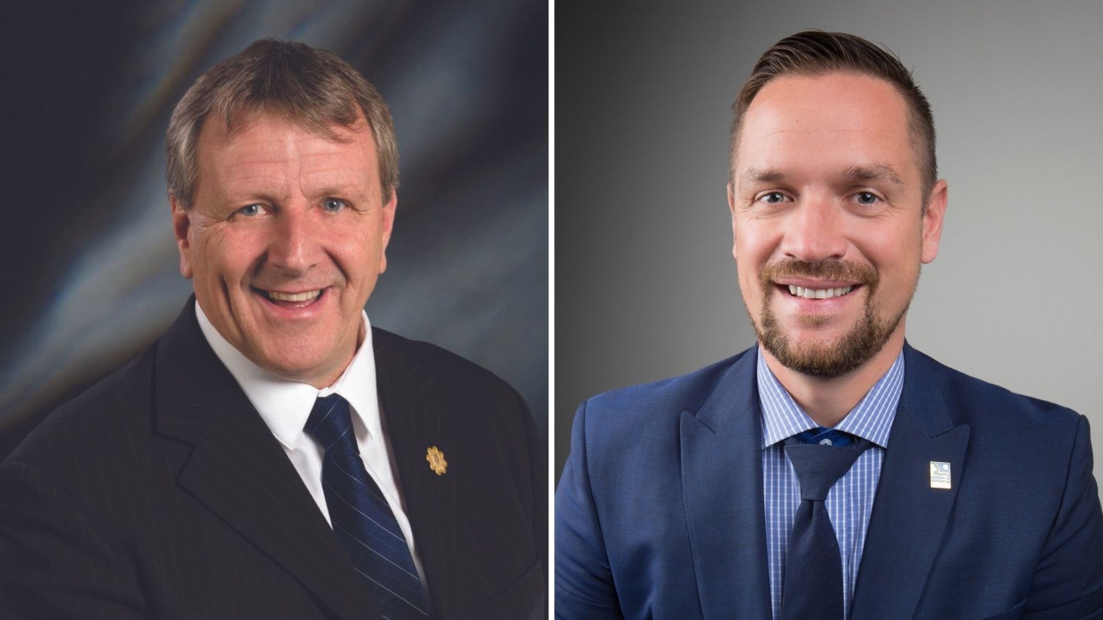 Gaétan Vachon et Olivier Dumais, respectivement préfet et prfet suppléant de la MRC de La Nouvelle-Beauce.