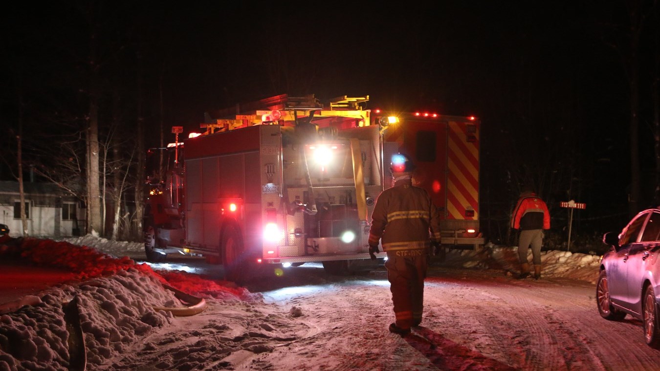 Incendie à Saint-Louis-de-Gonzague