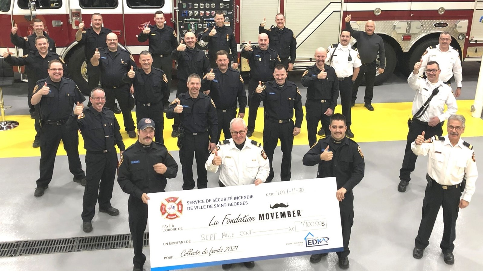 Les pompiers de Saint-Georges ont recueilli plus de 7 200 $